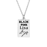 KPOP Jisoo Lisa Jennie Rose Signature ID Pendant – Jewelry Gift Ideas — 11