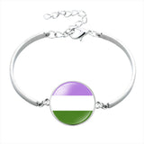 Rainbow Strip Time Gem Bracelet Alloy Bracelet – Jewelry Gift Ideas — 9