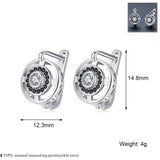 Luxury Shining Over Earrings Studded With Zircon – Gifts for Her — 2
