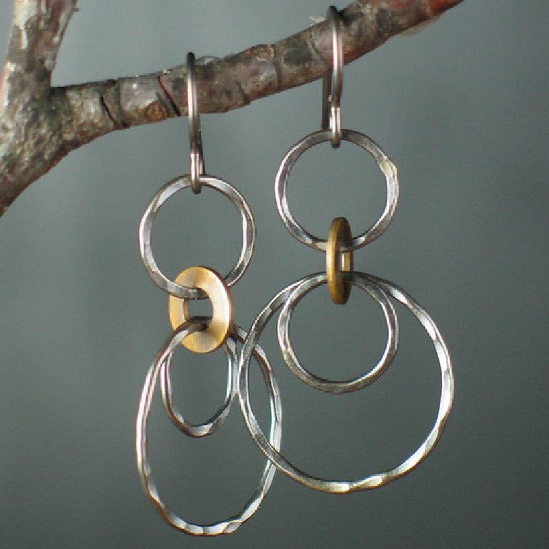 Retro Simple Women's Ring Earrings – Gifts for Her — 1