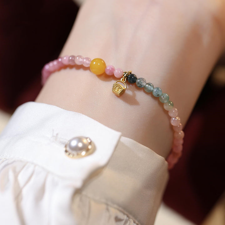 Single-loop Tourmaline Charm Bracelet With Nissin – Jewelry Gift Ideas — 1