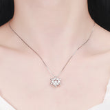 Sterling Silver Female Snowflake Pendant Necklace – Jewelry Gift Ideas — 2