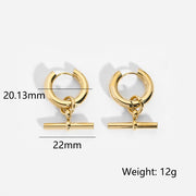 Fashion Simple Style T-shaped Pendant Titanium – Jewelry Gift Ideas — 12