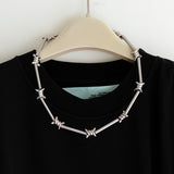 Briar Iron Thorn Bamboo Knot Necklace – Jewelry Gift Ideas — 1