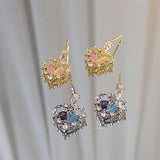 Sweet Love Hollow Ear Stud – Gifts for Couples — 3