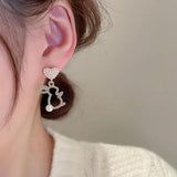 Pearl Bunny Earrings For Women Silver Pin Earrings – Gifts for Her — 9