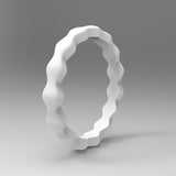 Wave pattern 3mm silicone ring – Everyday Gifts — 8