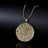 Gold Plated Hollow Heart Pendant Flower Of Life – Jewelry Gift Ideas — 1