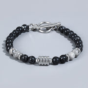Stainless Steel OT Buckle Tiger-Eye Bracelet Men – Jewelry Gift Ideas — 14