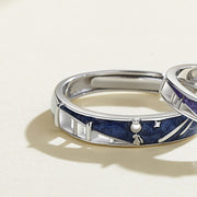 Sterling Silver Creative Enamel Gel Meteor Ring – Small Gift Ideas — 6