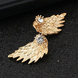 Angel Wings Stud Earrings with Diamonds – Thoughtful Gifts — 5