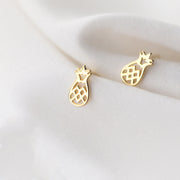 Small Forest Cute Sweet Fruit Pineapple Earrings – Holiday Gift Ideas — 4