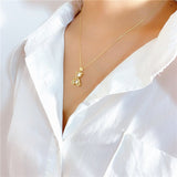 Korean Style And Cute Zircon Bear Necklace Female – Jewelry Gift Ideas — 5