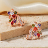 Women's Colorful Zircon Crystal Stud Earrings – Gifts for Her — 2