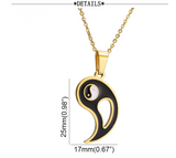 Detachable couple Tai gossip necklace – Jewelry Gift Ideas — 11