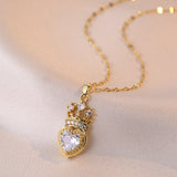 Loving Heart Zircon New Pendant Elegant Gem – Jewelry Gift Ideas — 4