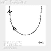Stainless Steel 26 Alphabet Name Necklace – Jewelry Gift Ideas — 7