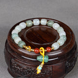 Gold Silk Jade Tianshan Cui Bracelet Necklace – Jewelry Gift Ideas — 5
