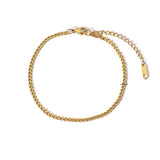 Retro 18K Gold Cross Fine Feet Chain – Stylish Gifts — 2