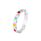 Korean Style Simple Traffic Light Colored Loving Heart – Stylish Gifts — 9