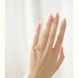 Can Rotate Crystal Cherry Blossom Ring – Stylish Gifts — 6