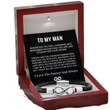 8-word Stainless Steel Black Handmade Leather – Jewelry Gift Ideas — 4