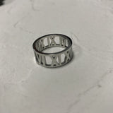 Hollow Out Roman Titanium Steel Ring – Thoughtful Gifts — 2