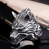 Viking Nordic Wolf Head Ring Stainless Steel – Jewelry Gift Ideas — 3
