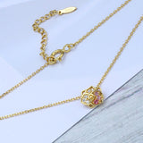 Cartoon Piglet Pendant Flower Necklace – Jewelry Gift Ideas — 1
