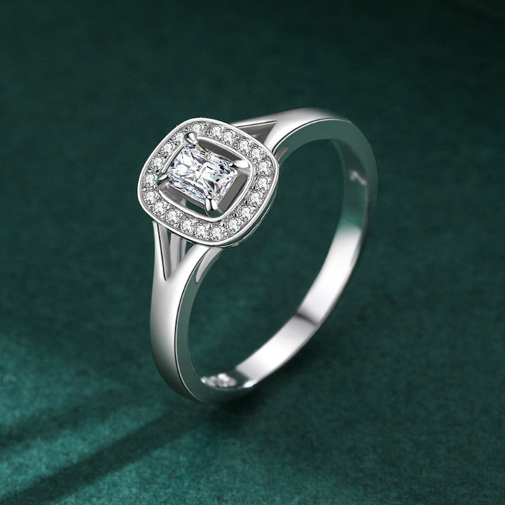 Platinum Plated Ring Women Light Luxury All Match – Gifts for Her — 1