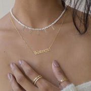 Women's Multilayer Gold Simple Letter Necklace – Jewelry Gift Ideas — 1