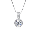 Mosang Necklace S925 Silver Pendant Female – Jewelry Gift Ideas — 2