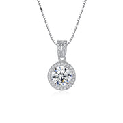 Mosang Necklace S925 Silver Pendant Female – Jewelry Gift Ideas — 2