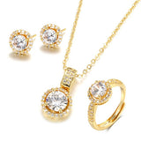 Temperament Korean Style Design Zircon Love Round – Stylish Gifts — 4
