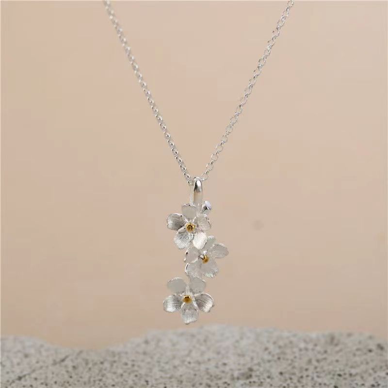 Original Design Myosotis Sylvatica Necklace – Jewelry Gift Ideas — 1