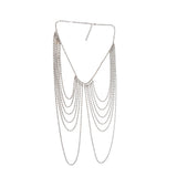 Fashion Multi Layered Fringe Diamond Body Chain – Stylish Gifts — 3