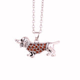 Dallas Dog Zinc Alloy Diamond-studded Necklace – Jewelry Gift Ideas — 10