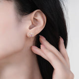 Women's Fashion Full Diamond Sun Flower Earrings – Stylish Gifts — 3