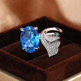 Tan Sang Blue Water Drop Pear Ring – Practical Gifts — 3