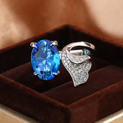 Tan Sang Blue Water Drop Pear Ring – Practical Gifts — 3