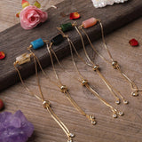 Multiple Prismatic Stone Metal Chain Bracelet – Jewelry Gift Ideas — 4