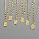 Alphabet Necklace Real Gold Plated Alphabet – Jewelry Gift Ideas — 1