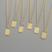 Alphabet Necklace Real Gold Plated Alphabet – Jewelry Gift Ideas — 1