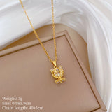 Necklace Light Luxury Full Diamond Bow Cat – Jewelry Gift Ideas — 4