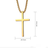 Smooth Simple Titanium Cross Pendant Male – Jewelry Gift Ideas — 10