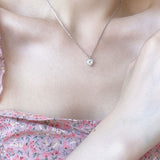 Sterling Silver Love Necklace Exquisite Diamonds – Jewelry Gift Ideas — 5