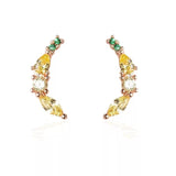 Cute Tropical Fruit Earrings For Women With Diamonds – Gifts for Her — 14