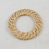 Vintage Straw Rattan Earrings Geometric Ring – Practical Gifts — 6