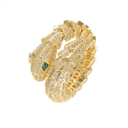 Brass Gold Plated Micro Set Diamond Bracelet Ring – Jewelry Gift Ideas — 3