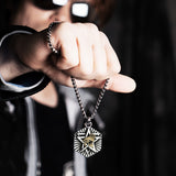 Pendant Titanium Steel Retro Hexagram Pendant – Jewelry Gift Ideas — 4